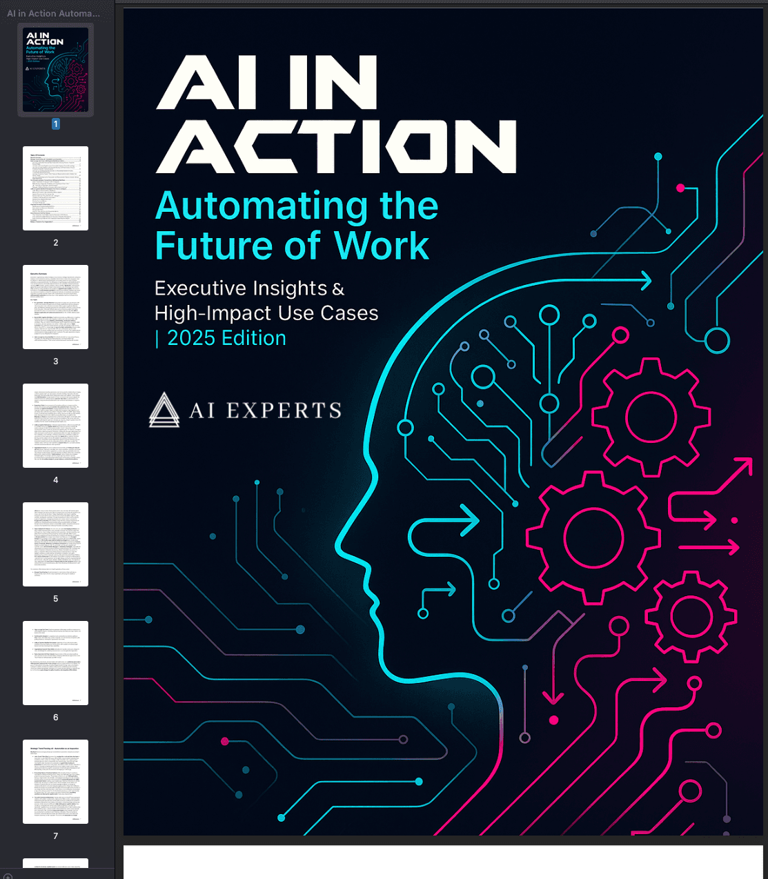 Preview of AI Automation Report PDF
